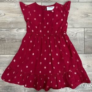 ♥️ Old Navy Valentine’s Day Red Polka Dot Dress 5T